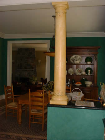 Wall finish, column, moulding installation