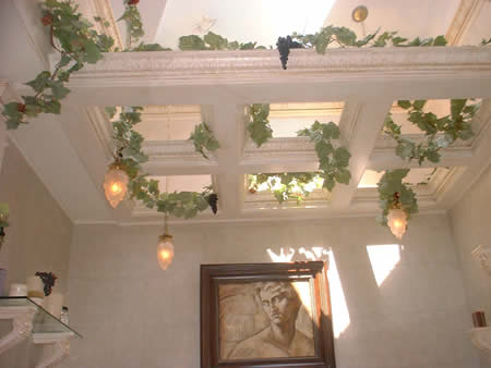 open coffered ceiling